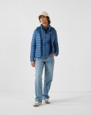 Doudoune légère à capuche Bleu jeans Cloe