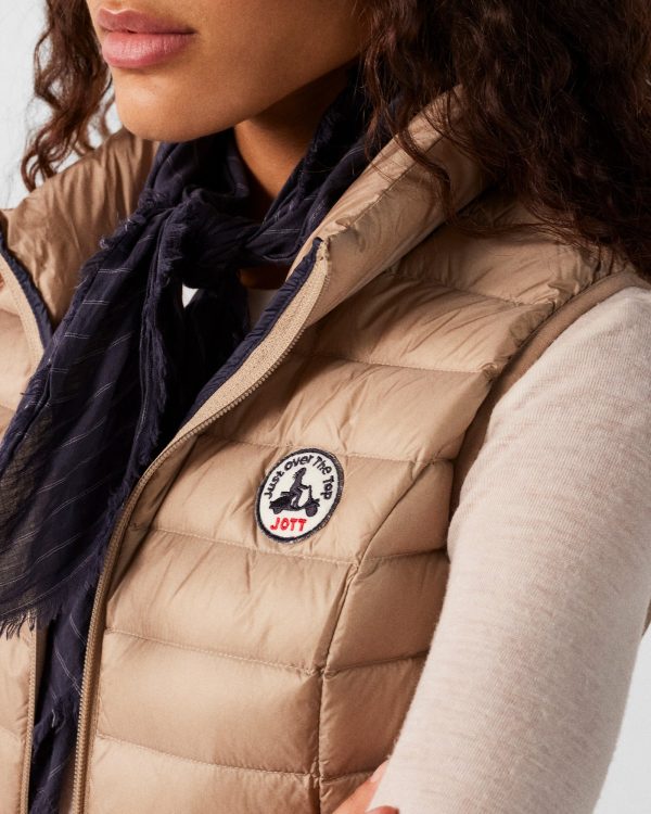 Doudoune légère sans manches Beige Seda – Image 6