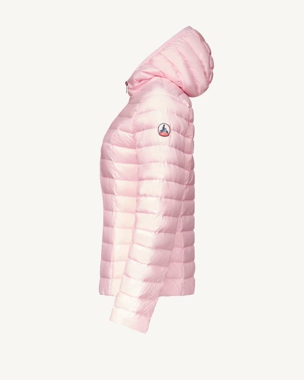 Doudoune légère à capuche Rose pétale Cloe – Image 3
