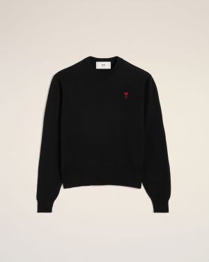 Pull Col Rond Ami de Coeur En Laine