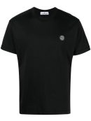 Compass-patch cotton T-shirt