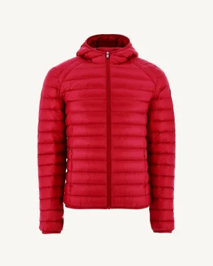 Doudoune légère à capuche Rouge Nico