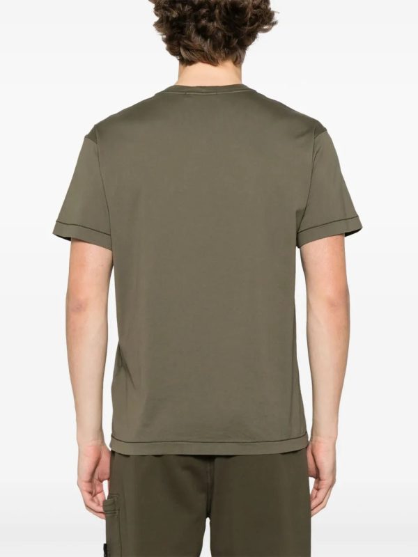 Compass-patch cotton T-shirt – Image 3