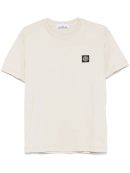 Compass-patch cotton T-shirt