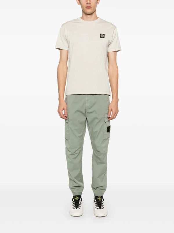 Compass-patch cotton T-shirt – Image 2