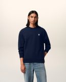 Sweatshirt Bleu Marine Ami de Coeur En Coton