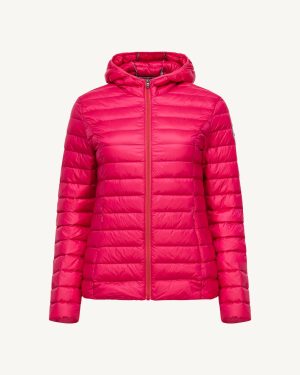 Doudoune légère à capuche Fushia Cloe