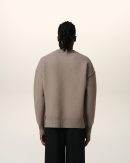 Pull Taupe Ami de Coeur En Laine