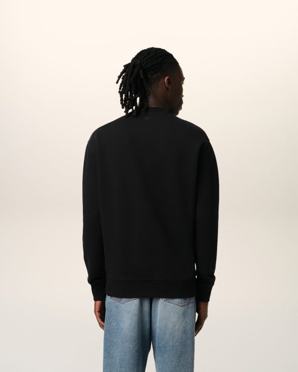 Sweatshirt Noir Ami de Coeur En Coton – Image 5