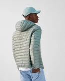 Doudoune légère à capuche Vert minéral Nico