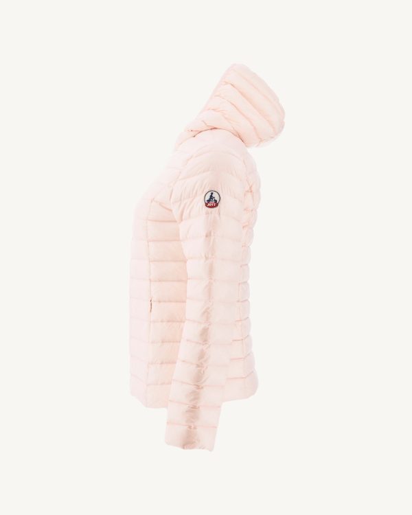 Doudoune légère à capuche Rose pale Cloe – Image 2