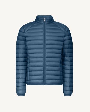 Doudoune légère Bleu jeans Mat