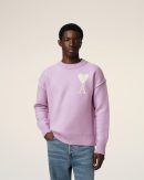 Pull Violet Ami de Coeur En Laine