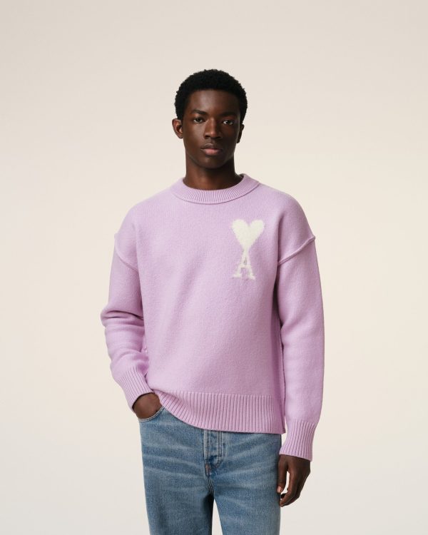 Pull Violet Ami de Coeur En Laine – Image 5
