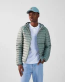 Doudoune légère à capuche Vert minéral Nico