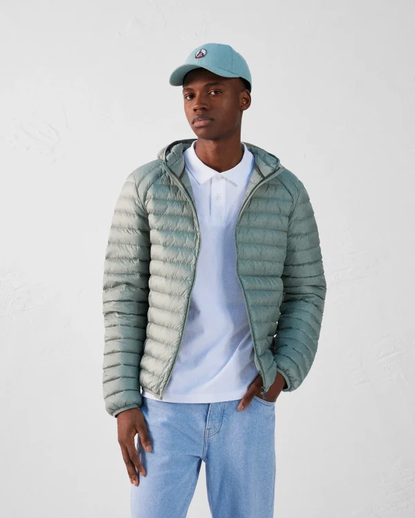 Doudoune légère à capuche Vert minéral Nico – Image 4