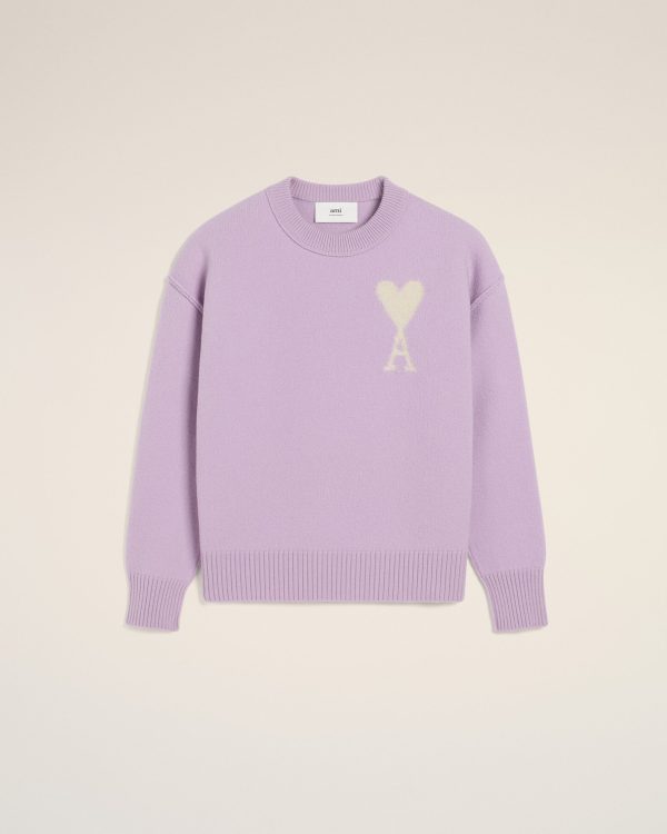 Pull Violet Ami de Coeur En Laine