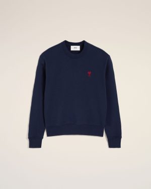 Sweatshirt Bleu Marine Ami de Coeur En Coton