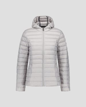 Doudoune légère à capuche Gris glace Cloe