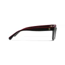 Channel Square Sunglasses – Noir et rouge. Verres : gris, polarisés, dégradés