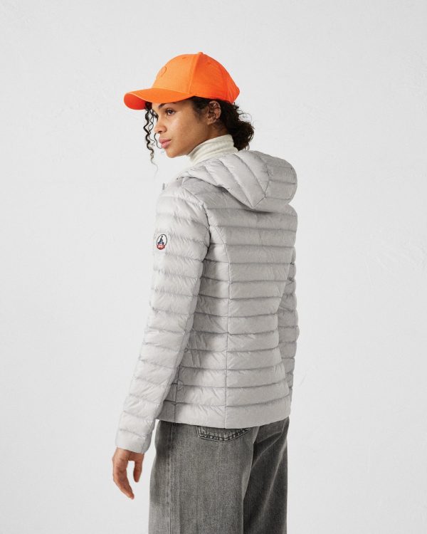 Doudoune légère à capuche Gris glace Cloe – Image 3