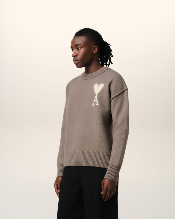 Pull Taupe Ami de Coeur En Laine – Image 6
