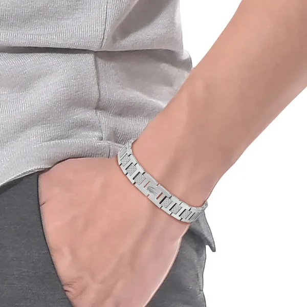 Bracelet Metropole « L » en Acier – 2040117 Longueur ajustable de 13 cm à 19 cm Gris – Image 2