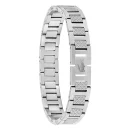 Bracelet Metropole « L » en Acier – 2040117 Longueur ajustable de 13 cm à 19 cm Gris