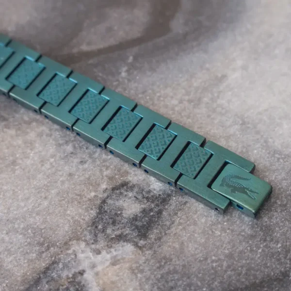 Bracelet Metropole « L » en Acier Vert – 2040420, Longueur ajustable de 13 cm à 19 cm Vert – Image 4