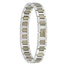 Bracelet Metropole « L » en Acier Bronze & Gris – 2040419, Longueur ajustable de 13 cm à 19 cm  Bronze
