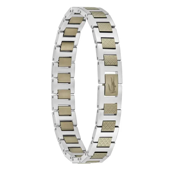 Bracelet Metropole « L » en Acier Bronze & Gris – 2040419, Longueur ajustable de 13 cm à 19 cm  Bronze