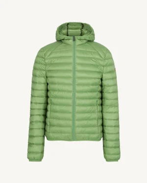 Doudoune légère à capuche Vert fougère Nico