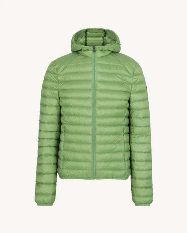 Doudoune légère à capuche Vert fougère Nico