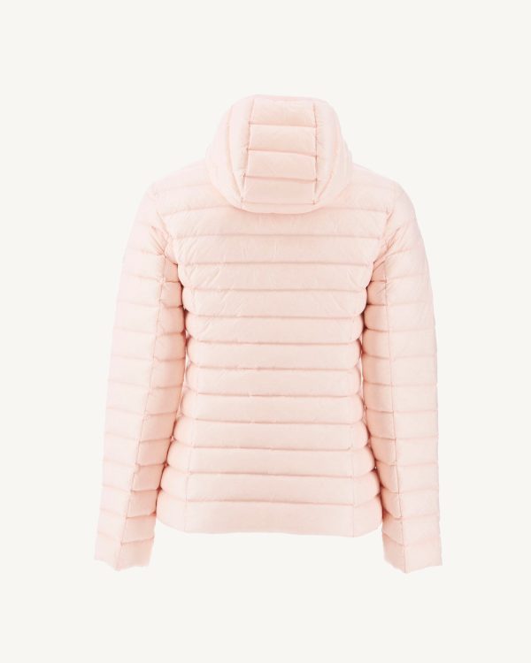 Doudoune légère à capuche Rose pale Cloe – Image 3