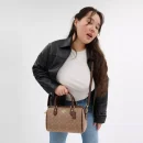 Sac Satchel Rowan en toile signature