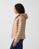 Doudoune légère à capuche Beige Cloe