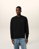 Sweatshirt Noir Ami de Coeur En Coton