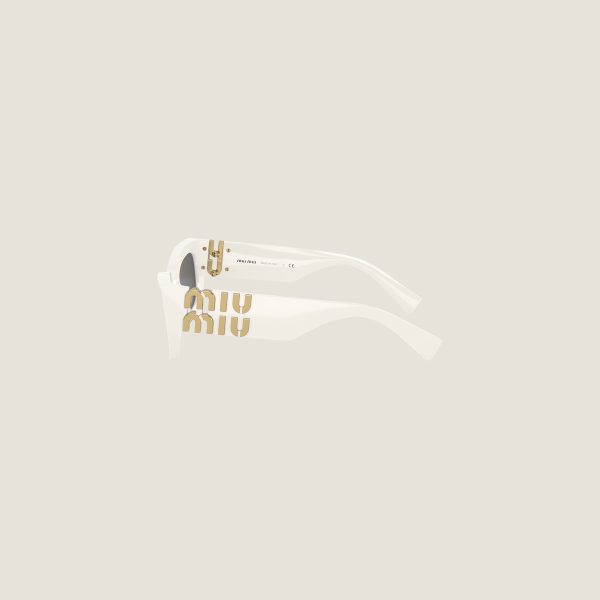 Lunettes de soleil Miu Glimpse – Gris ardoise – Image 4
