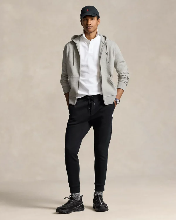 Sweat à capuche en maille double – Chiné sport clair – Image 3