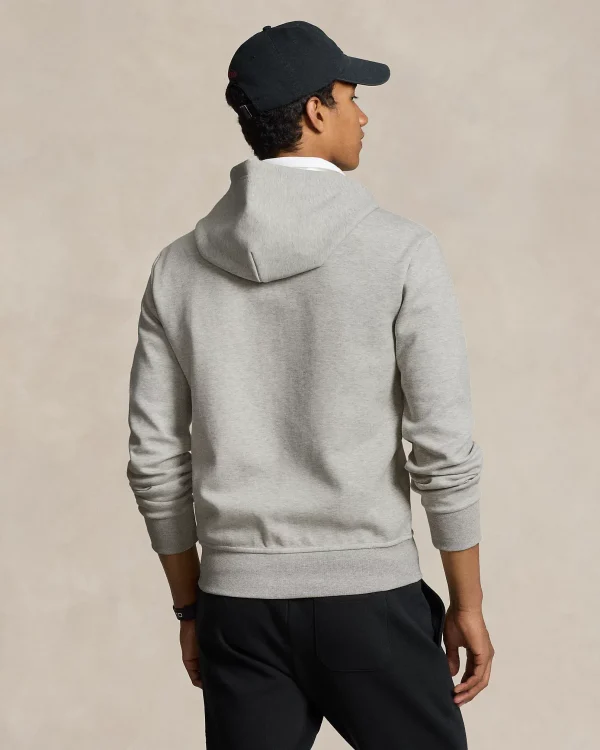 Sweat à capuche en maille double – Chiné sport clair – Image 4