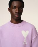 Pull Violet Ami de Coeur En Laine