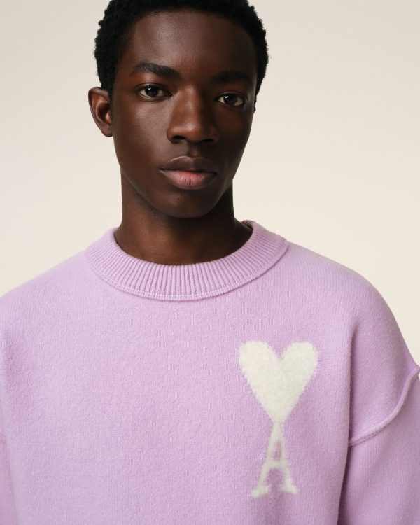 Pull Violet Ami de Coeur En Laine – Image 6