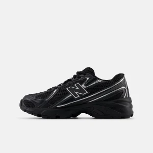 740 chaussures Noir avec argent métallisé