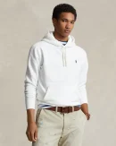 Le sweat à capuche RL en molleton – Blanc