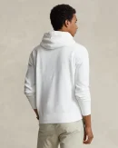 Le sweat à capuche RL en molleton – Blanc