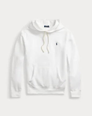 Le sweat à capuche RL en molleton – Blanc