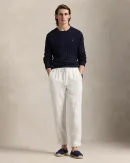 Pull en coton torsadé  – Marine chasseur