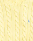 Pull en coton torsadé – Jaune d’automne