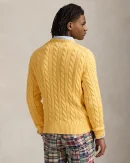 Pull en coton torsadé – Jaune d’automne