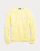 Pull en coton torsadé – Jaune d’automne